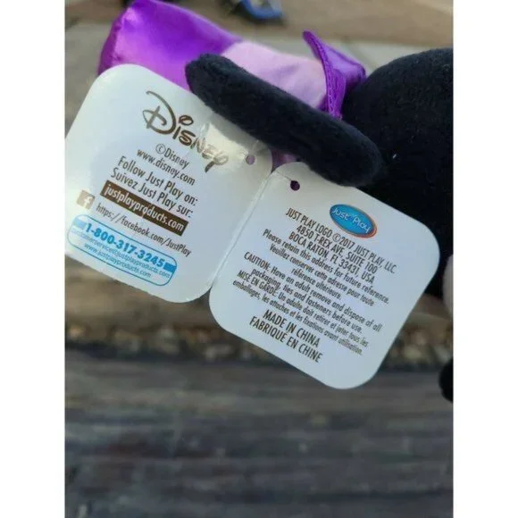 Disney Parks Halloween Mickey Mouse Plush 11" Purple Orange Retired NWT - Picture 7 of 10